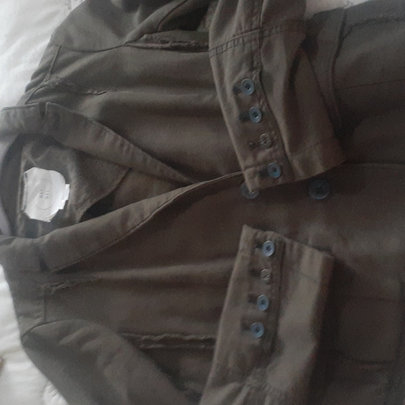 Anthropology Hei hei woman's green blazer jacket size 4 - Picture 11 of 15